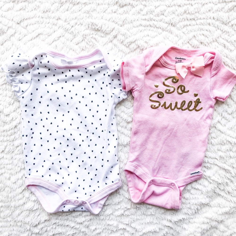 Baby girl short sleep bodysuit